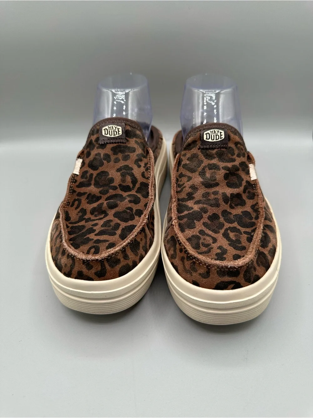 Hey Dude Austin Lift Classic Platform Leopard Slip On Women 8 Brown - Picture 5 of 11